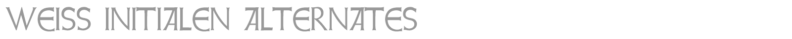Weiss font preview